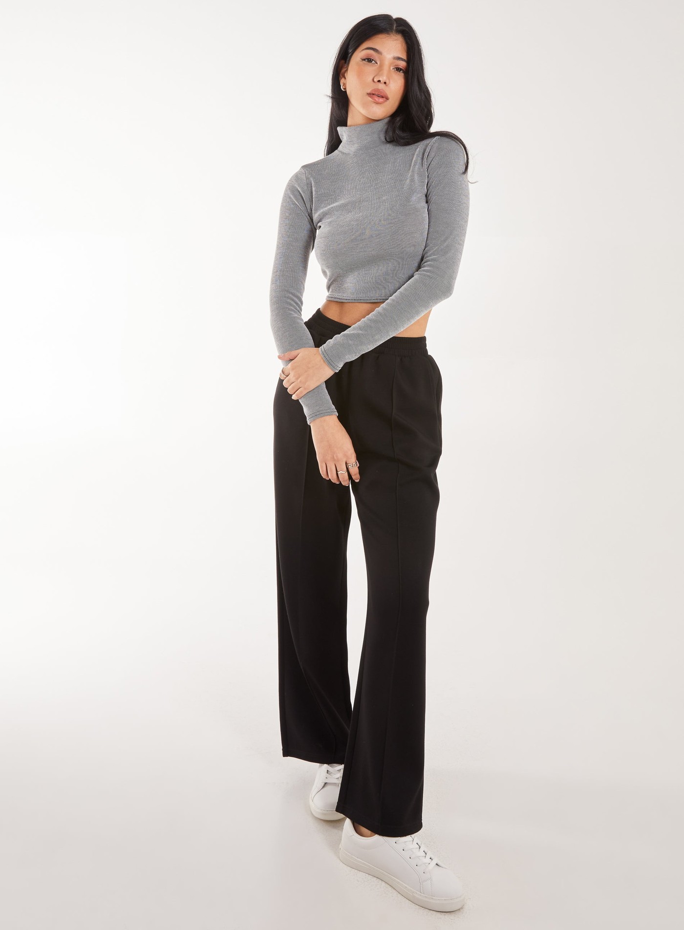High Neck Rib Top view 4