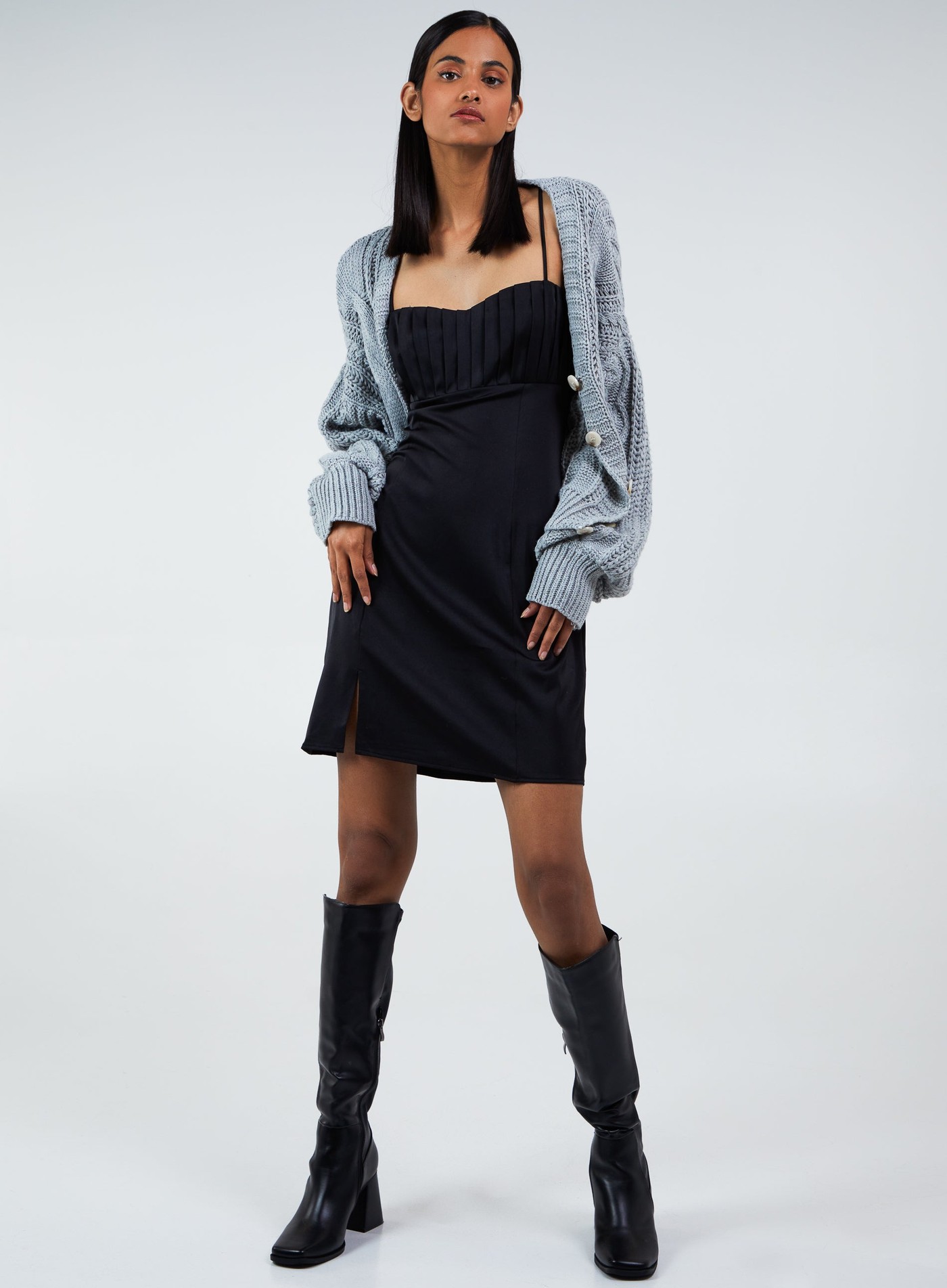 Bodycon Dress With Split view 4